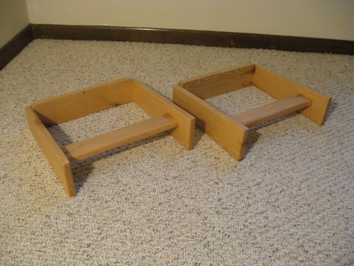Solid oak speaker stands - solid, for
