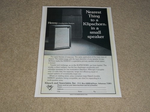 Klipsch heresy klipschorn - heresy,,