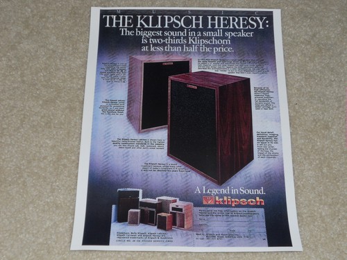 Klipsch heresy 1980 - klipsch,