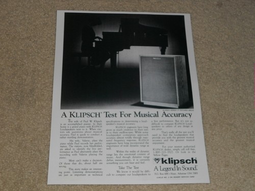 Klipsch heresy speaker - heresy,